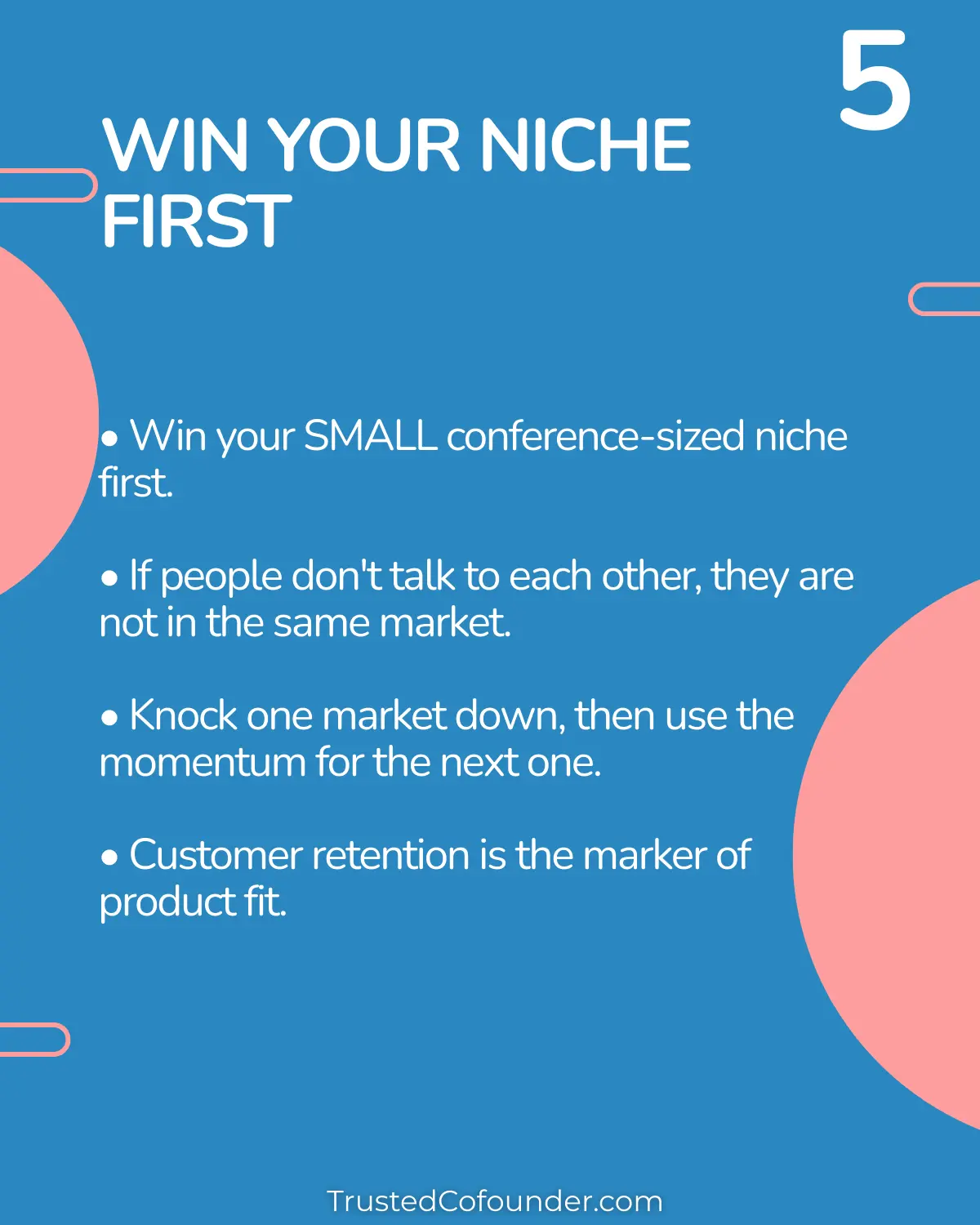 5th Startup Mantra: WIN YOUR NICHE FIRST. Principles for founders from Slush 2025.