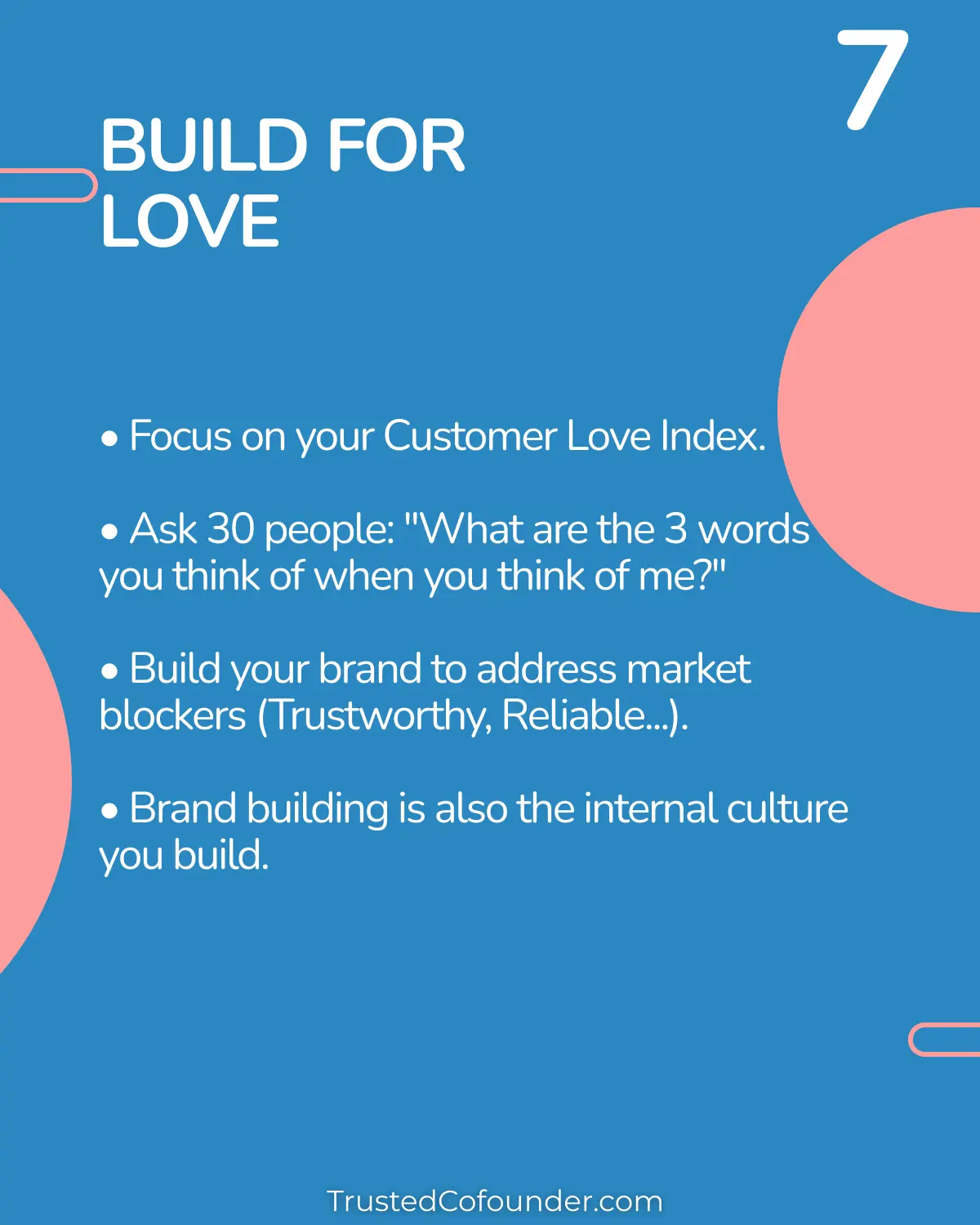7th Startup Mantra: BUILD FOR LOVE. Principles for founders from Slush 2025.